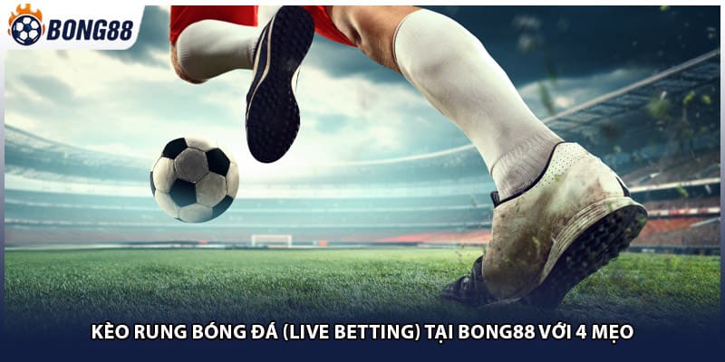 Kèo rung bóng đá (live betting) tại Bong88 với 4 mẹo
